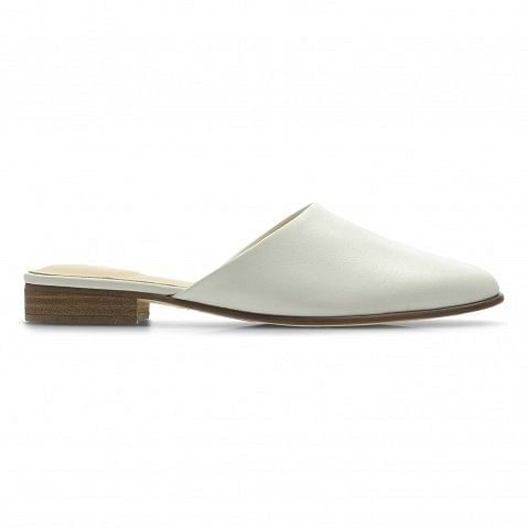 Women's Green Leather Mules