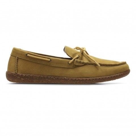 Men's Yellow Leather Loafers