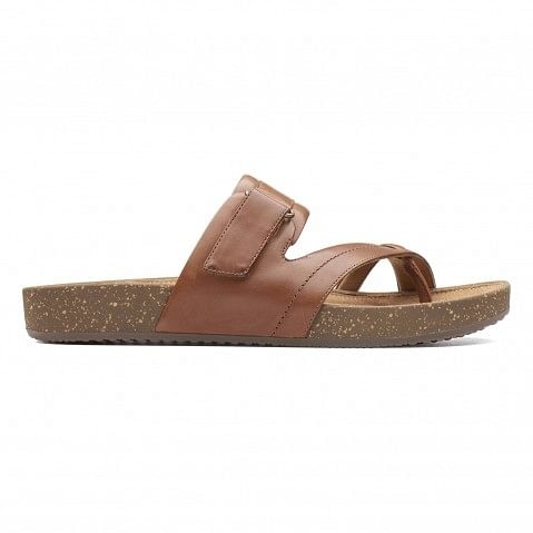 Women's Dark Tan Leather Sandals