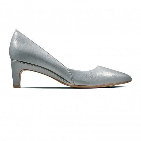 Clarks grey pumps hot sale