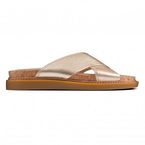 Women s Gold Leather Sandals
