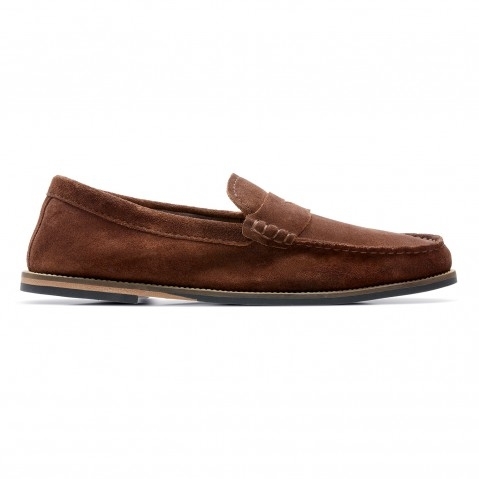 Men's Brown Leather Formal Slip-ons