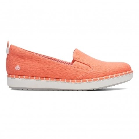 Women's Orange Casual Slip-ons