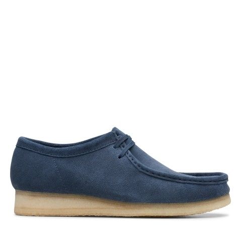 Men's Blue Leather Boat Shoes