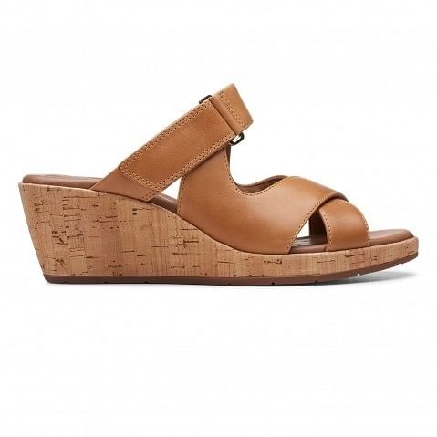 Brown Wedge Sandals for Women's