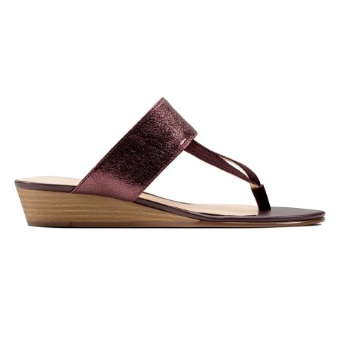 Clarks red wedge best sale sandals