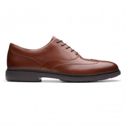 Men's Brown Leather Derby Shoes