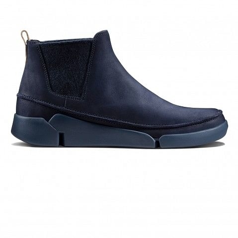 Navy Leather Women s Boots
