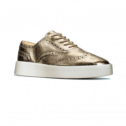 Gold Leather Women's Brogue