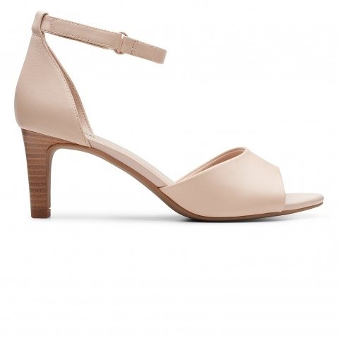 Women s Pink Leather Heels Pumps