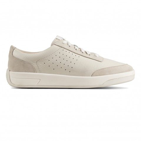 Women's White Leather Sneakers
