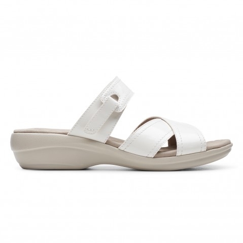 Women's White Synthetic Sandals