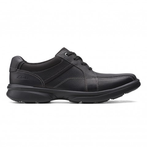 Clarks | Men's Black Leather Casual Lace-ups 0