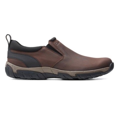 Men s Brown Leather Casual Slip ons