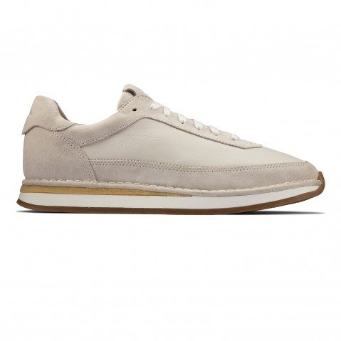 Men's White Suede Sneakers
