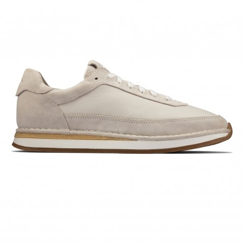 Men's White Suede Sneakers