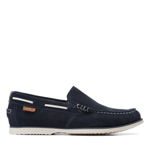 Noonan Step Navy Suede