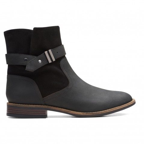Grey Leather Women's Boots