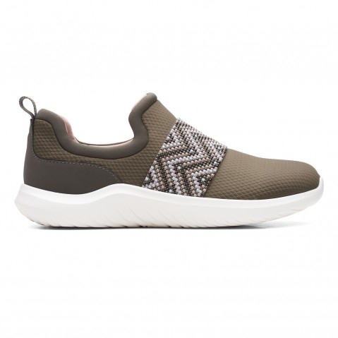 Clarks | Women's Brown Synthetic Casual Slip-ons 0