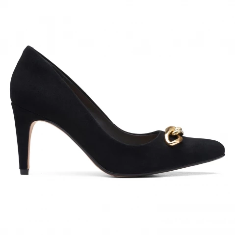 Women's Black Suede Stilettos