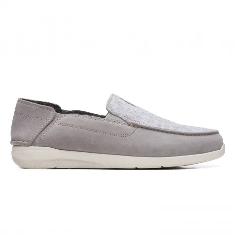 Men's Grey Suede Loafers