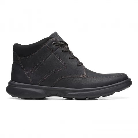 Black Leather Men's Boots