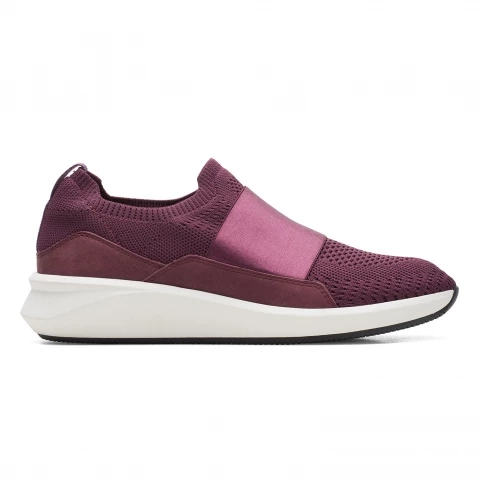 Clarks | Red Casual Slip-on Shoes for Women's 0