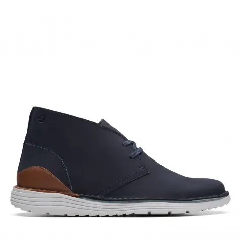 Navy top nubuck clarks