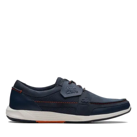 Navy nubuck clarks store