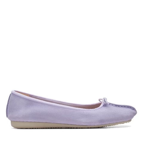Clarks | Clarks Womens Freckle Ice Lilac Suede 0