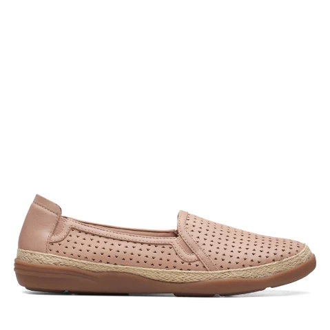 Clarks Womens Elaina Ruby Warm Beige Lea Clarks