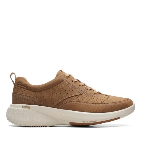 Clarks Mens Lehman Mix Dark Sand