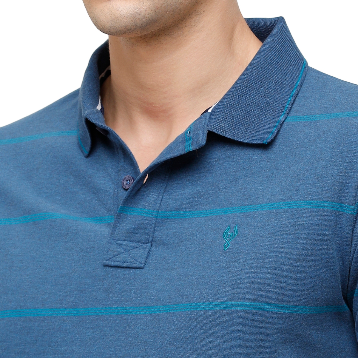 Classic Polo | Classic Polo Mens Half Sleeve Stripes Enrich Cotton Polo Neck Multicolor T-Shirt (CPEG - 252 B SF P) 3