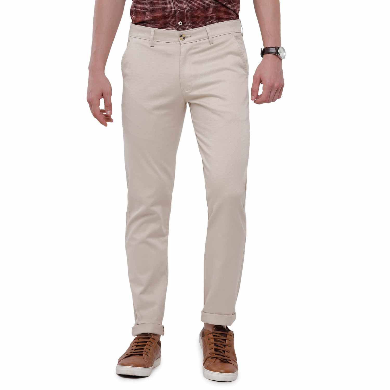 Buy Beige Trousers & Pants for Men by CLASSIC POLO Online | Ajio.com