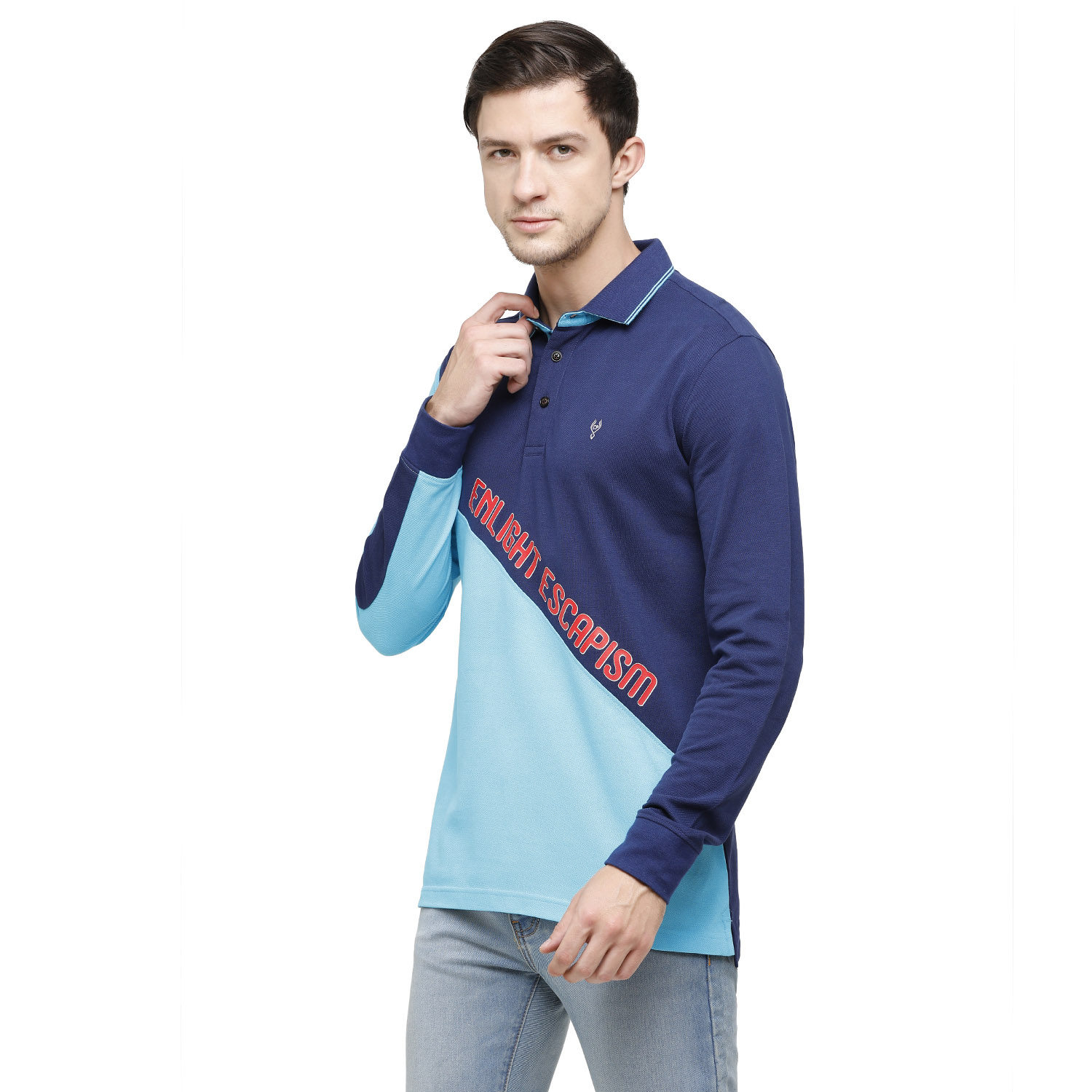 Cotton polo neck top shirts