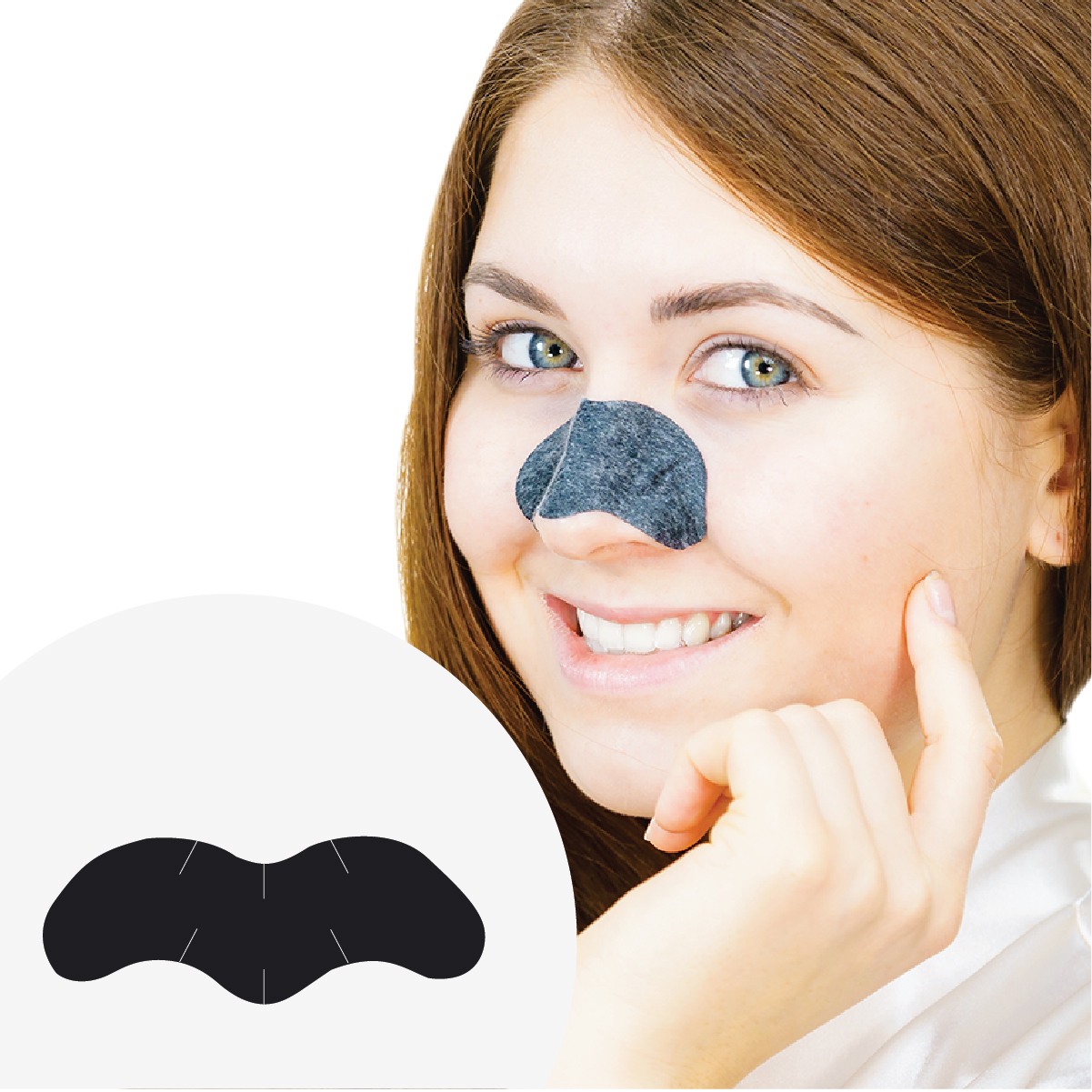 Clensta Skin Care Cleansing Charcoal Forehead, Nose and Chin Strips Blackhead Remover & Pore