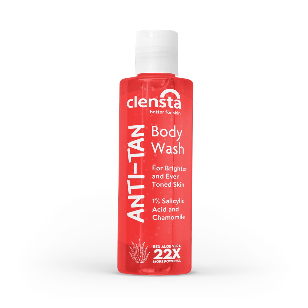 Clensta Tan Removal Body Wash200ml With Red Aloe Vera, Salicylic Acid