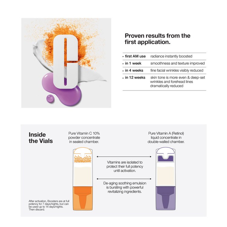 Fresh Pressed Daily Booster with Pure Vitamin C 10% + Overnight Booster with Pure Vitamin A (Retinol)
