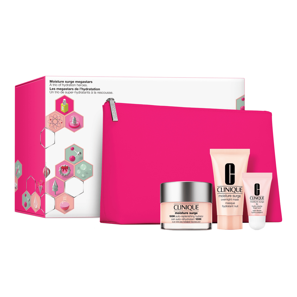 CLINIQUE moisture surge 3点セット Moisture Surge Megastars: A Trio Of Hydration Heroes Set (Holiday