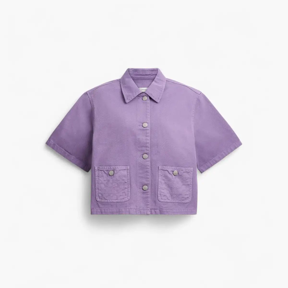 Denim Short Sleeve Top