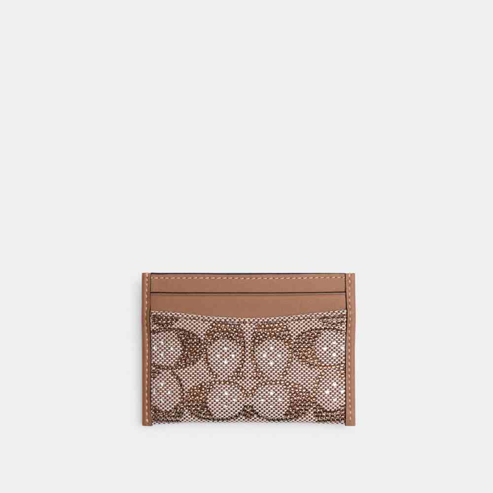 Essential Card Case In Crystal Signature Jacquard
