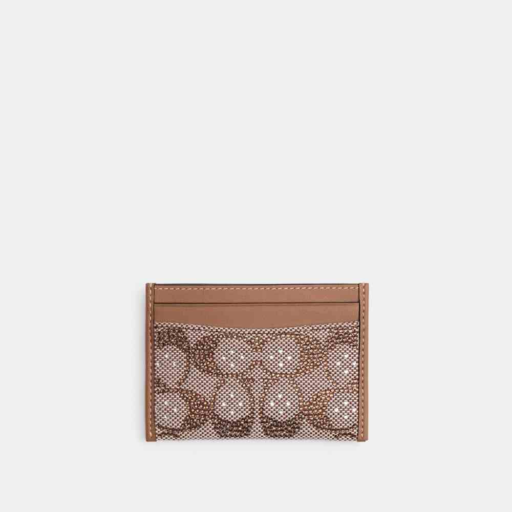 Essential Card Case In Crystal Signature Jacquard