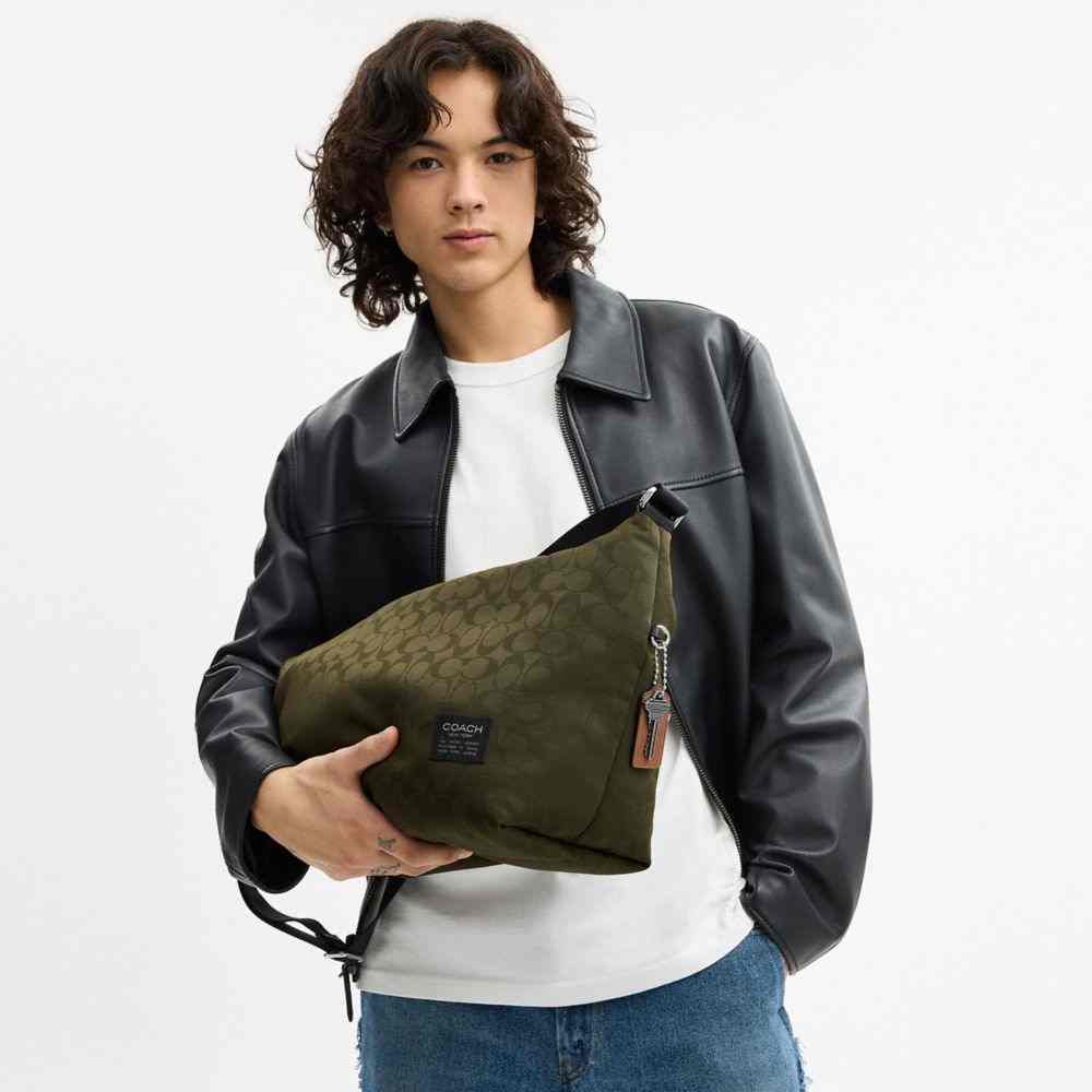 Leo Crossbody In Signature Nylon