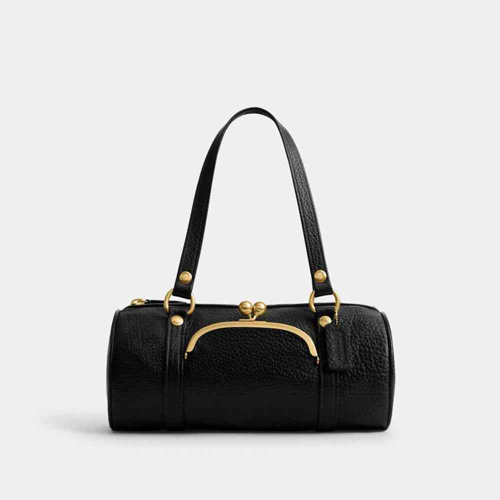 Kisslock Barrel Bag