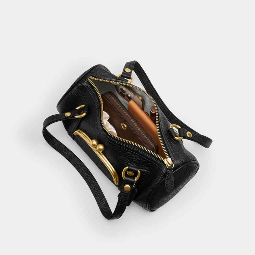 Kisslock Barrel Bag