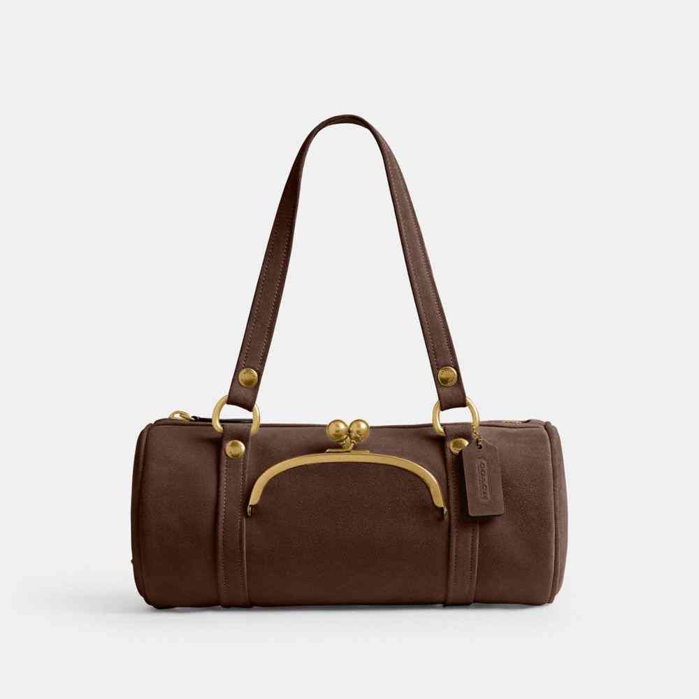 Kisslock Barrel Bag