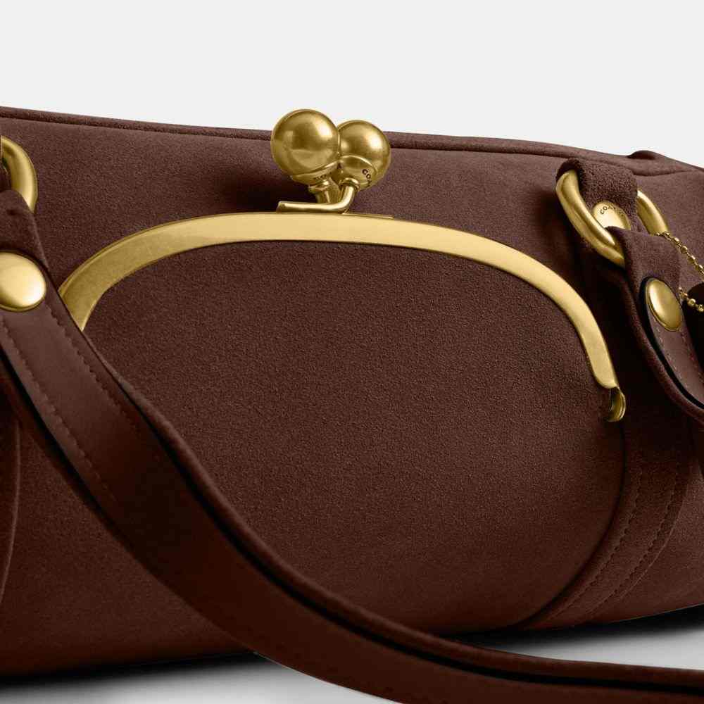 Kisslock Barrel Bag