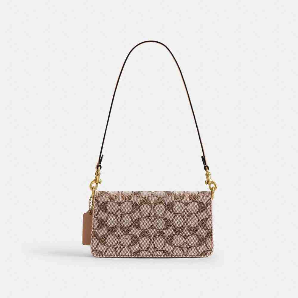 Soft Tabby Shoulder Bag 20 In Crystal Signature Jacquard