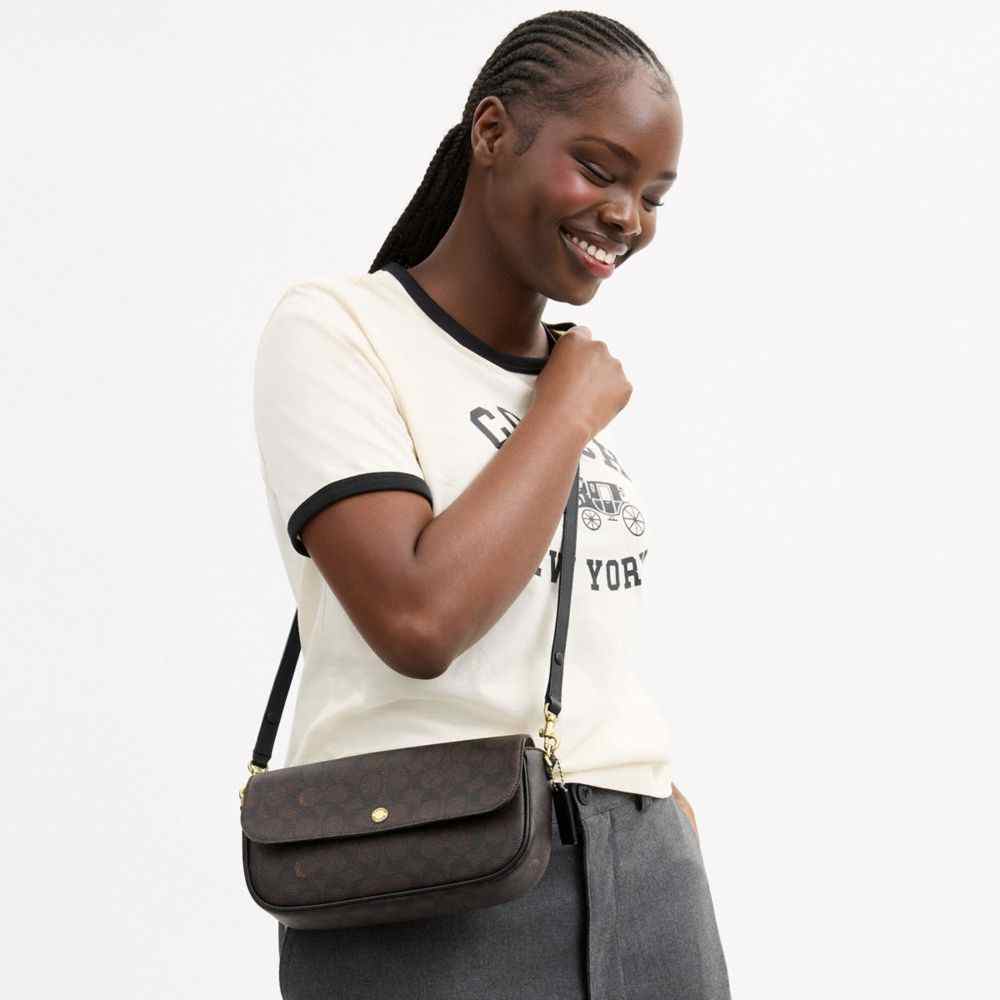 Brook Flap Chain Bag In Signature Upcrafted Leather