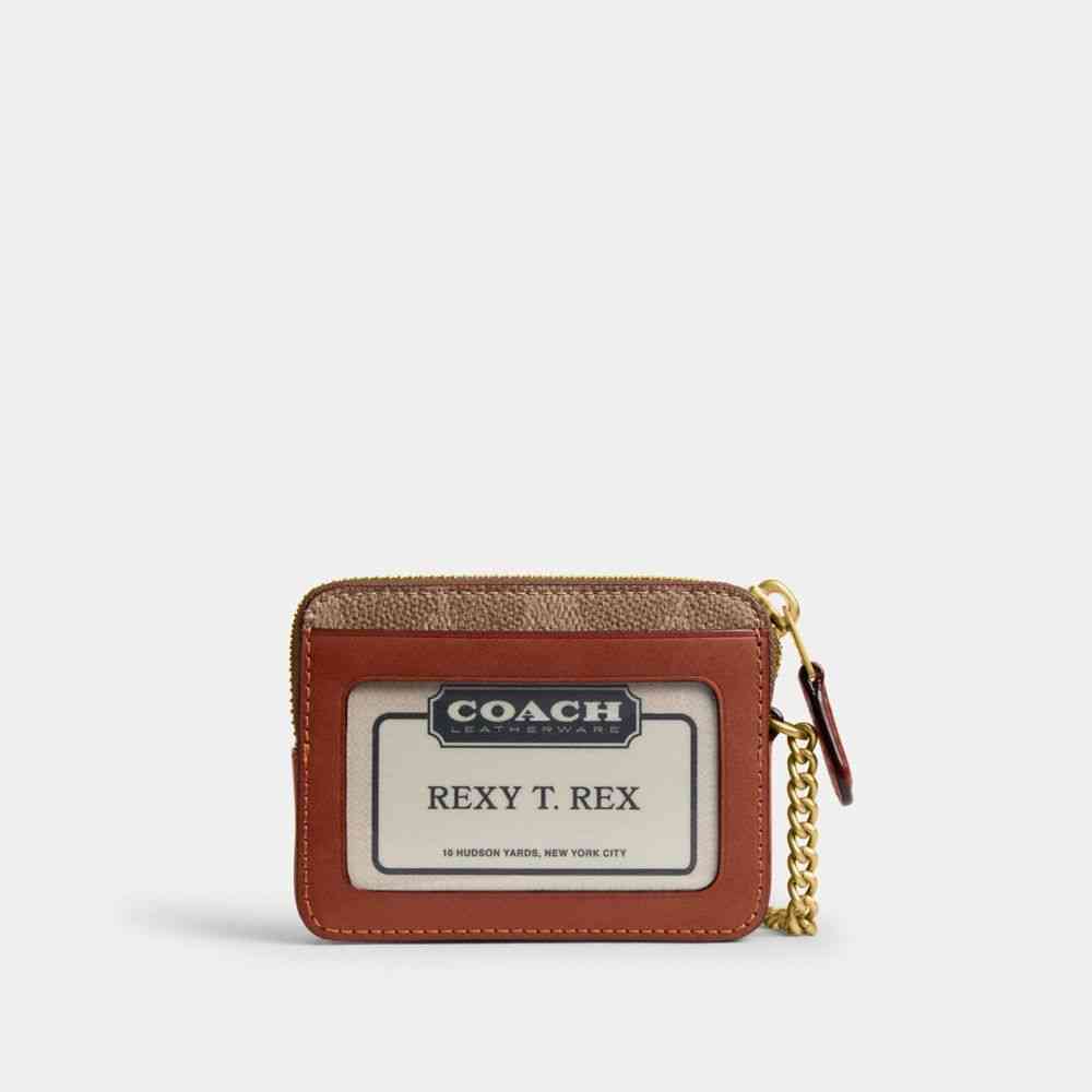 Essential Chain Card Case In Signature Upcrafted Leather